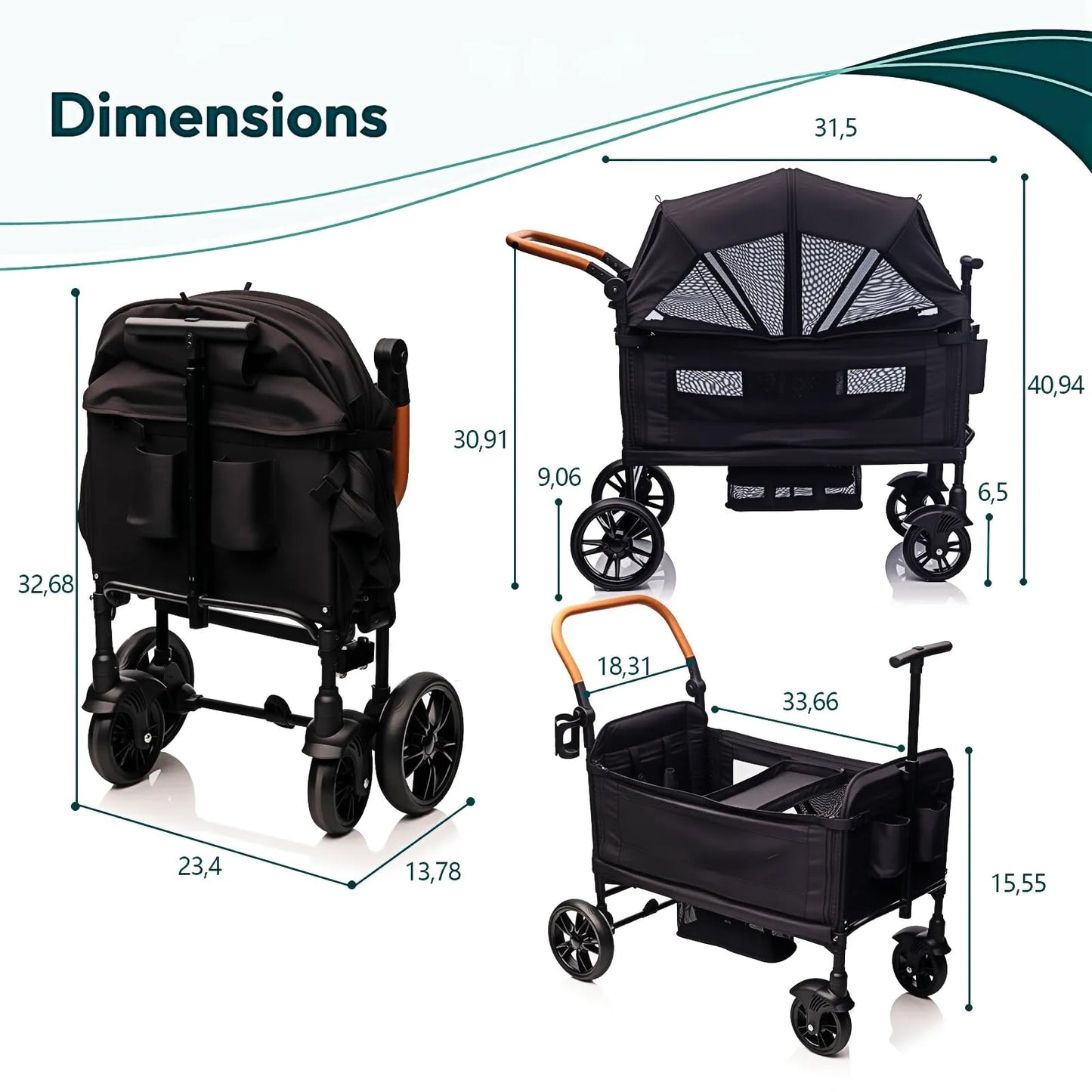 Wagon Stroller For Two All Terrain Travel