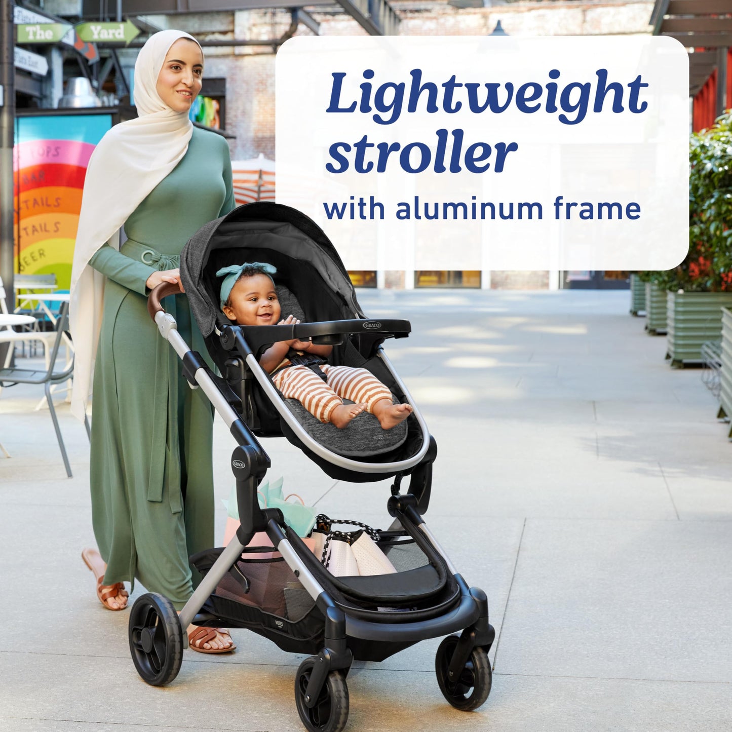 Graco Modes Nest 3in1 Travel System With SnugRide Turn and Slide Rotating Rear Facing Car Seat
