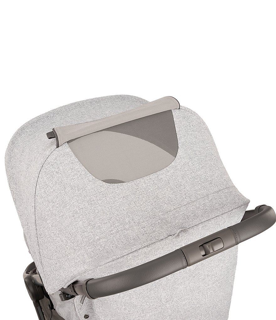 Nuna TRVL Self-Folding Sterling Compact Stroller - Ultra Portable Travel Companion