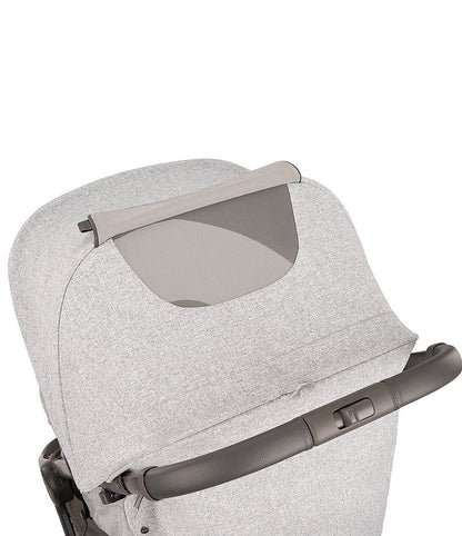 Nuna TRVL Self-Folding Sterling Compact Stroller - Ultra Portable Travel Companion