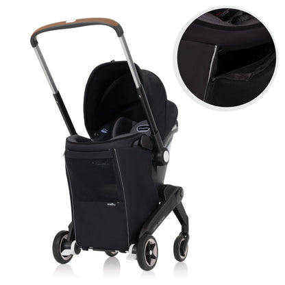 Evenflo Shyft DualRide With Carryall Storage Infant Car Seat And Stroller - One Step Car Seat To Stroller Conversion