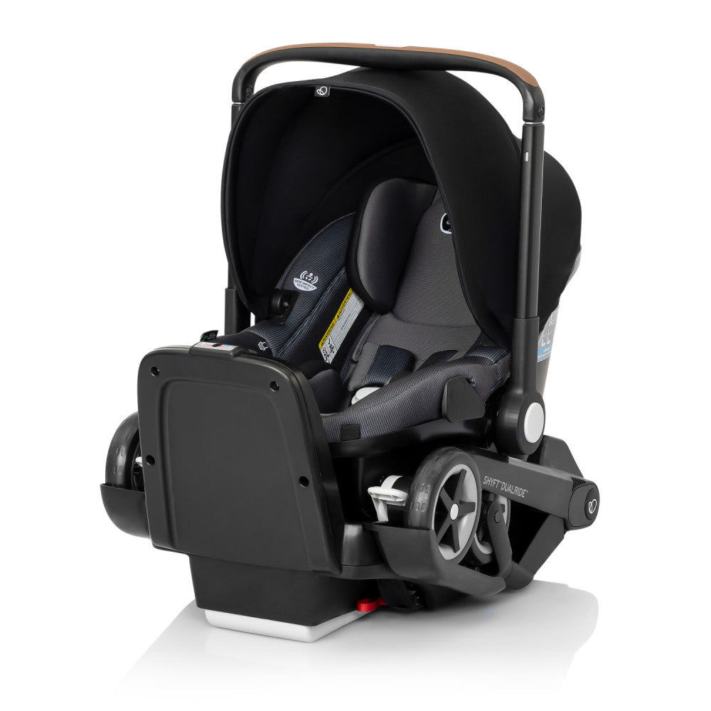 Evenflo Shyft DualRide With Carryall Storage Infant Car Seat And Stroller - One Step Car Seat To Stroller Conversion