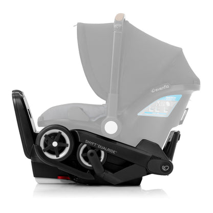 Evenflo Shyft DualRide With Carryall Storage Infant Car Seat And Stroller - One Step Car Seat To Stroller Conversion