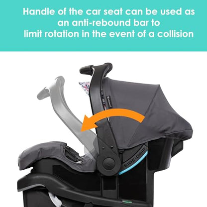 Baby Trend EZ Ride Travel System With EZ Lift Infant Car Seat Dash Pink One Hand Fold All Terrain Wheels