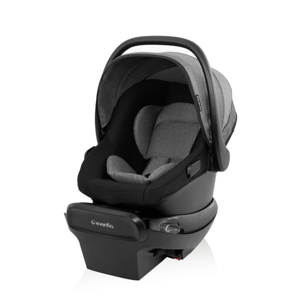 Evenflo Shyft Intuiti Travel System Revolve180 LiteMax NXT Rotating Car Seat 3 To 30 Lbs Fossil Gray