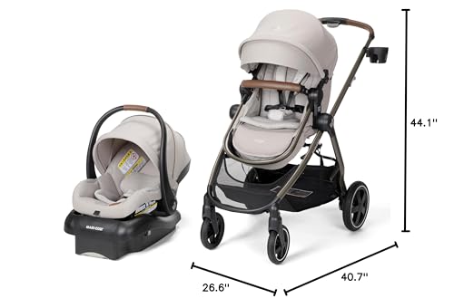 Maxi-Cosi Zelia Luxe 5 In 1 Modular Travel System With Mico Luxe Infant Car Seat