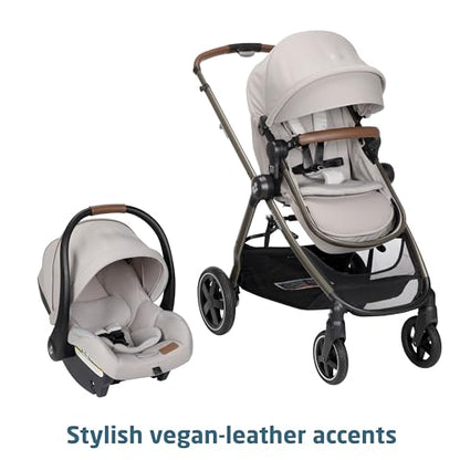Maxi-Cosi Zelia Luxe 5 In 1 Modular Travel System With Mico Luxe Infant Car Seat