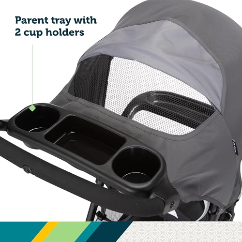 Safety 1st Smooth Ride Travel System Stroller With OnBoard FLX Infant Car Seat Easy Install And Large Canopy