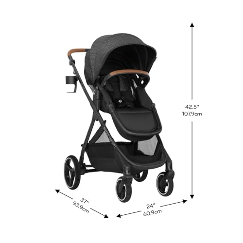 Evenflo Shyft Intuiti Travel System Revolve180 LiteMax NXT Rotating Car Seat 3 To 30 Lbs Fossil Gray