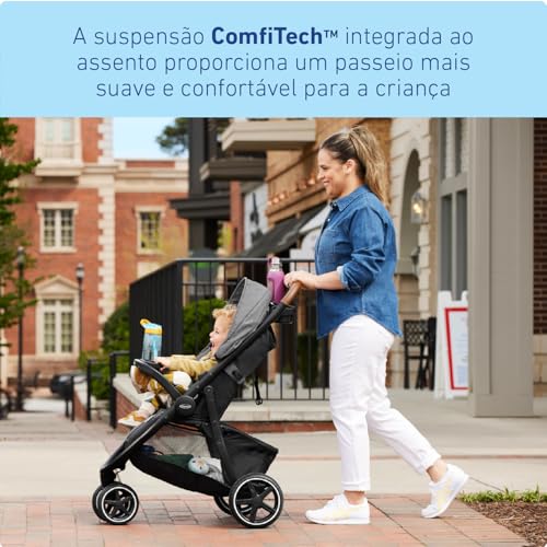 Graco Outpace LX All-Terrain 3-Wheel Stroller Travel System Ready One-Hand Fold In-Seat Suspension