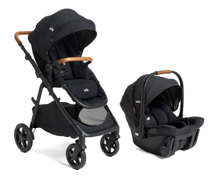 Joie Ginger And Mint Latch Travel System 4 In 1 With Base Free Infant Car Seat And All Terrain Stroller Shale Dark