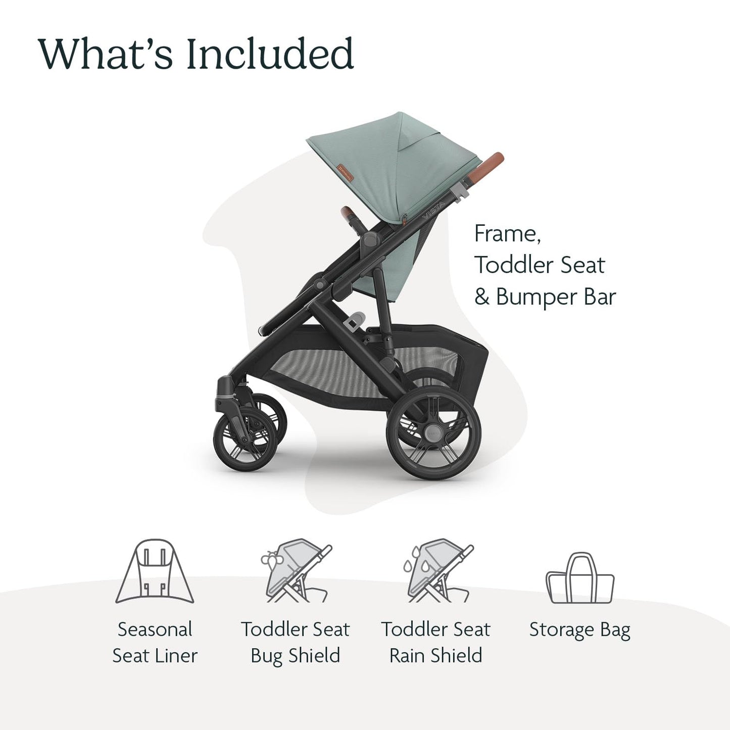 UPPAbaby Vista V3 Convertible Stroller Converts Single To Double