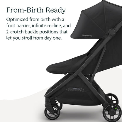 UPPAbaby Minu V3 Travel Stroller Lightweight One Hand Fold For Easy Overhead Travel