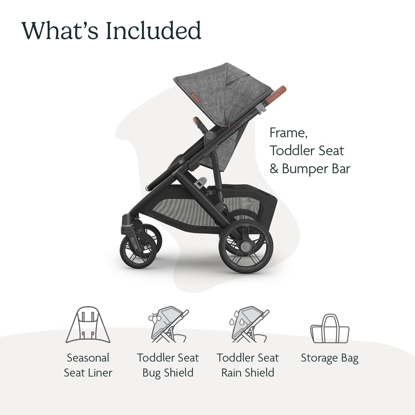 UPPAbaby Vista V3 Convertible Stroller Converts Single To Double