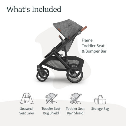 UPPAbaby Vista V3 Convertible Stroller Converts Single To Double