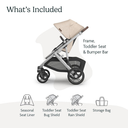 UPPAbaby Vista V3 Convertible Stroller Converts Single To Double