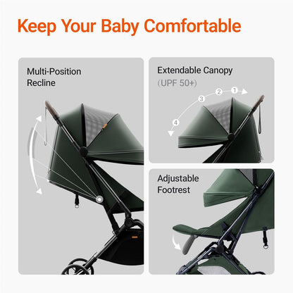 Ultra Air Lightweight Baby Travel Stroller One Handed Fold
