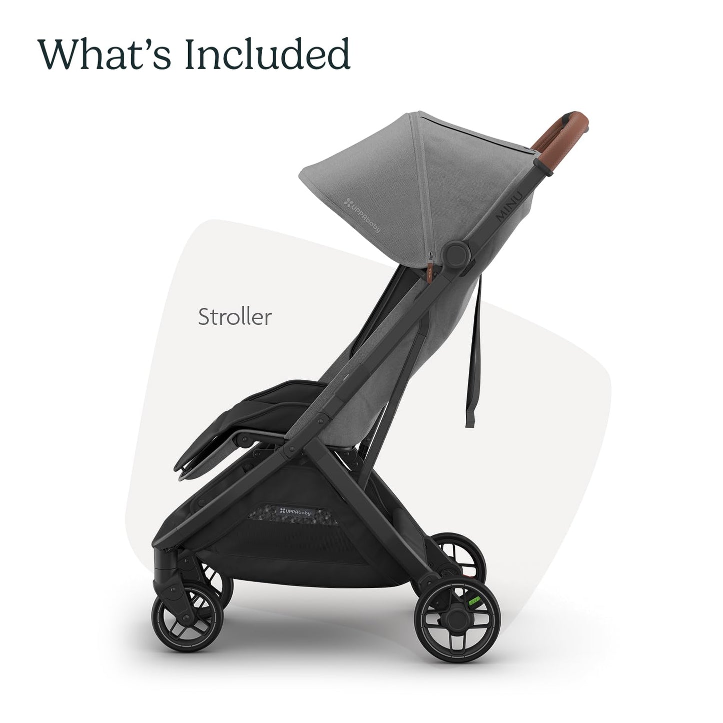UPPAbaby Minu V3 Travel Stroller Lightweight One Hand Fold For Easy Overhead Travel