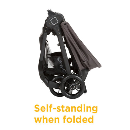 Safety 1st Smooth Ride Travel System Stroller With OnBoard FLX Infant Car Seat Easy Install And Large Canopy