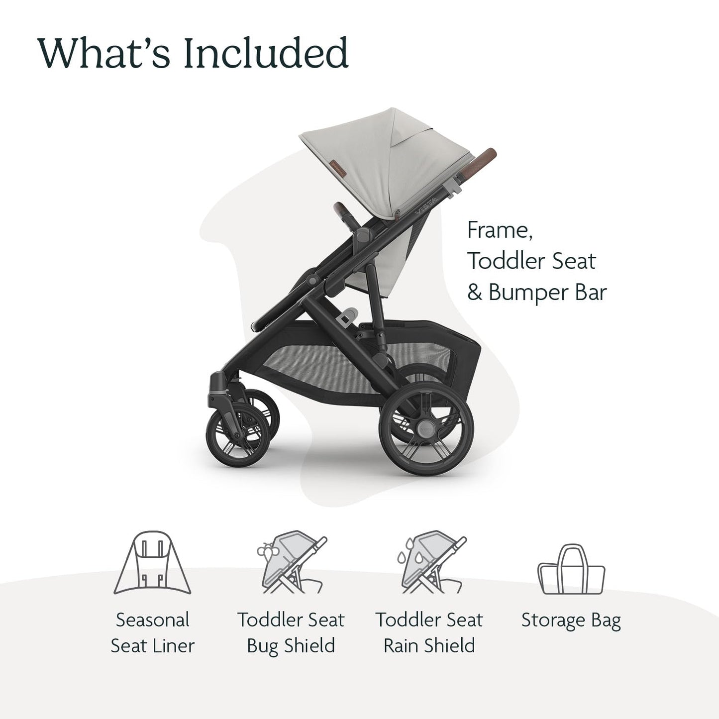 UPPAbaby Vista V3 Convertible Stroller Converts Single To Double