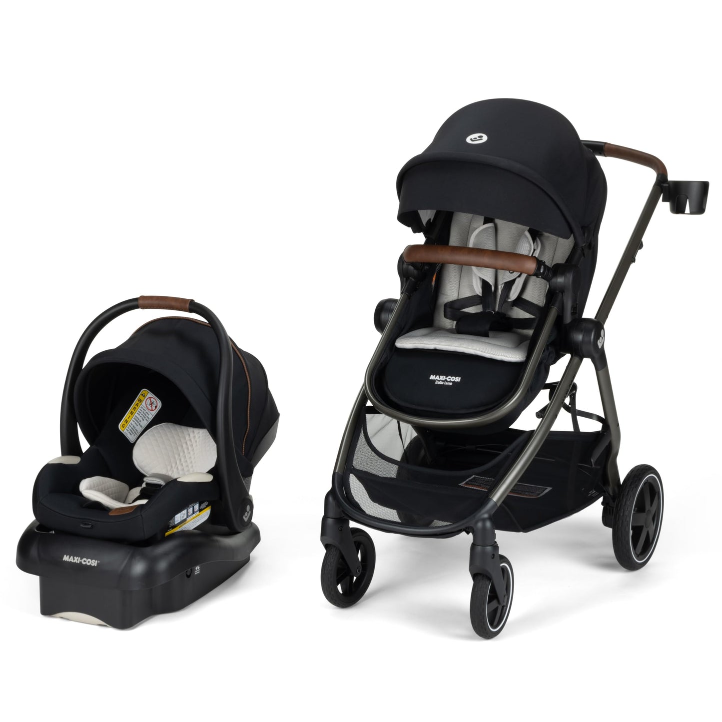 Maxi-Cosi Zelia Luxe 5 In 1 Modular Travel System With Mico Luxe Infant Car Seat