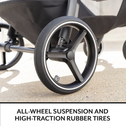 Evenflo Shyft Intuiti+ Travel System Featuring Revolve180 LiteMax NXT With SensorySoothe - Ultra Smooth Maneuverability