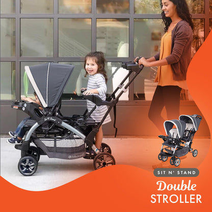Baby Trend Double Stroller Car Seat Travel System Stormy