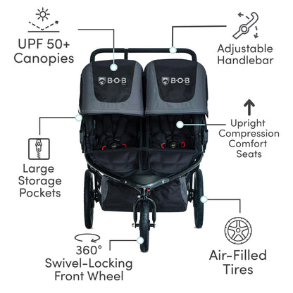 Bob Gear Revolution Flex 3.0 Duallie Jogging Stroller with Suspension