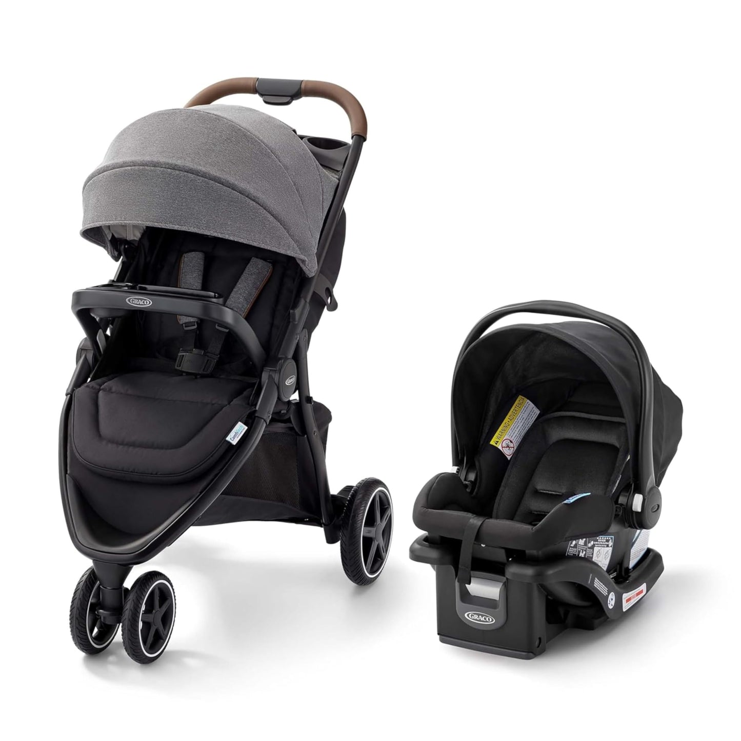Graco Outpace LX All-Terrain 3-Wheel Stroller Travel System Ready One-Hand Fold In-Seat Suspension