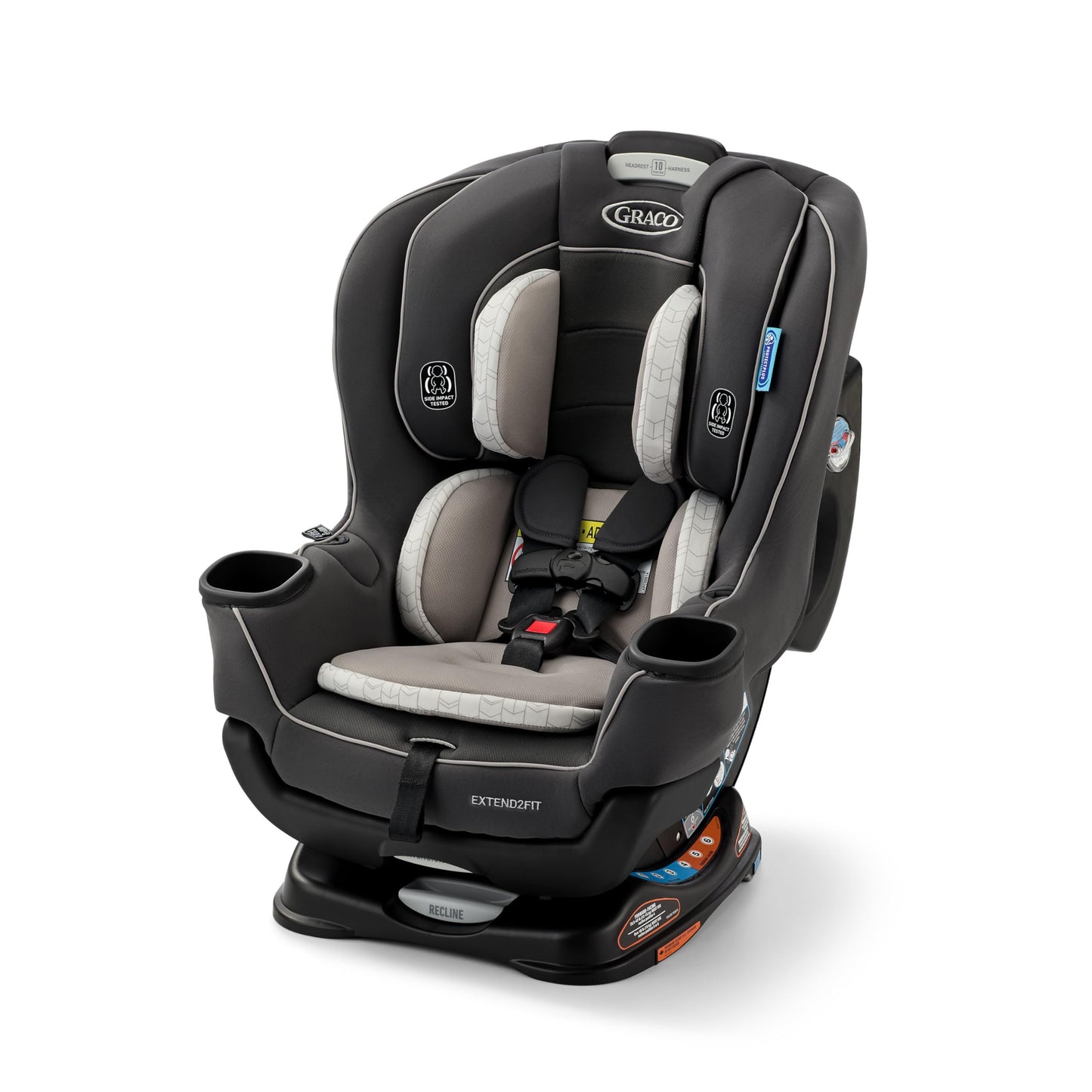 Graco Extend2Fit Convertible Car Seat With 4 Position Extension Panel For Extra Legroom