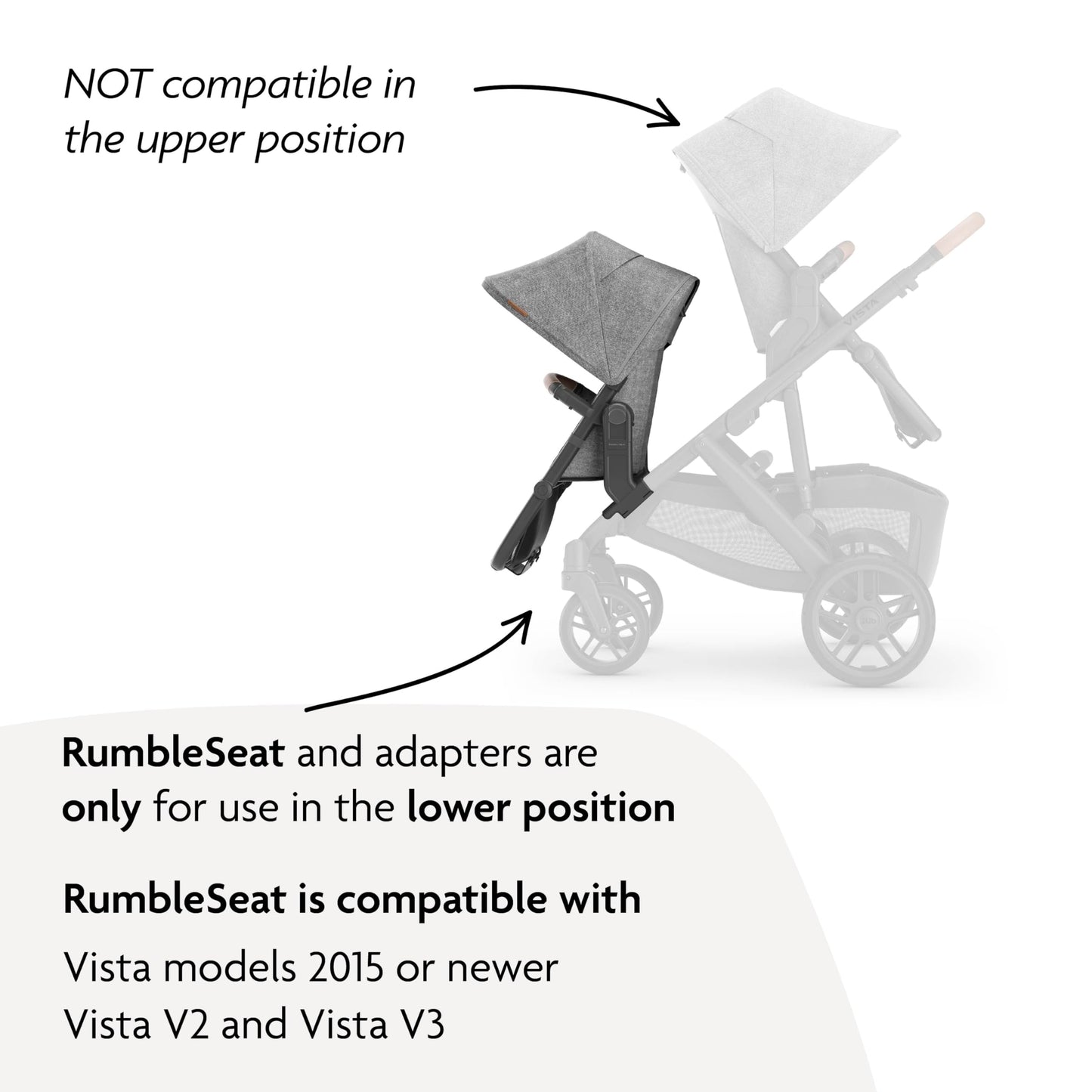 RumbleSeat V3 Second Seat For Vista Adapters Included All Weather