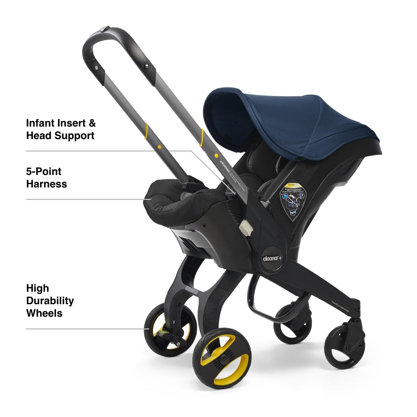 Doona Car Seat and Stroller Travel System All in One Easy Fold
