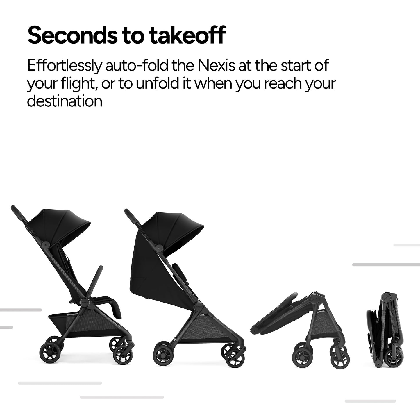 Mompush Nexis Carbon Travel Stroller Ultra Lightweight 11.5 Lb