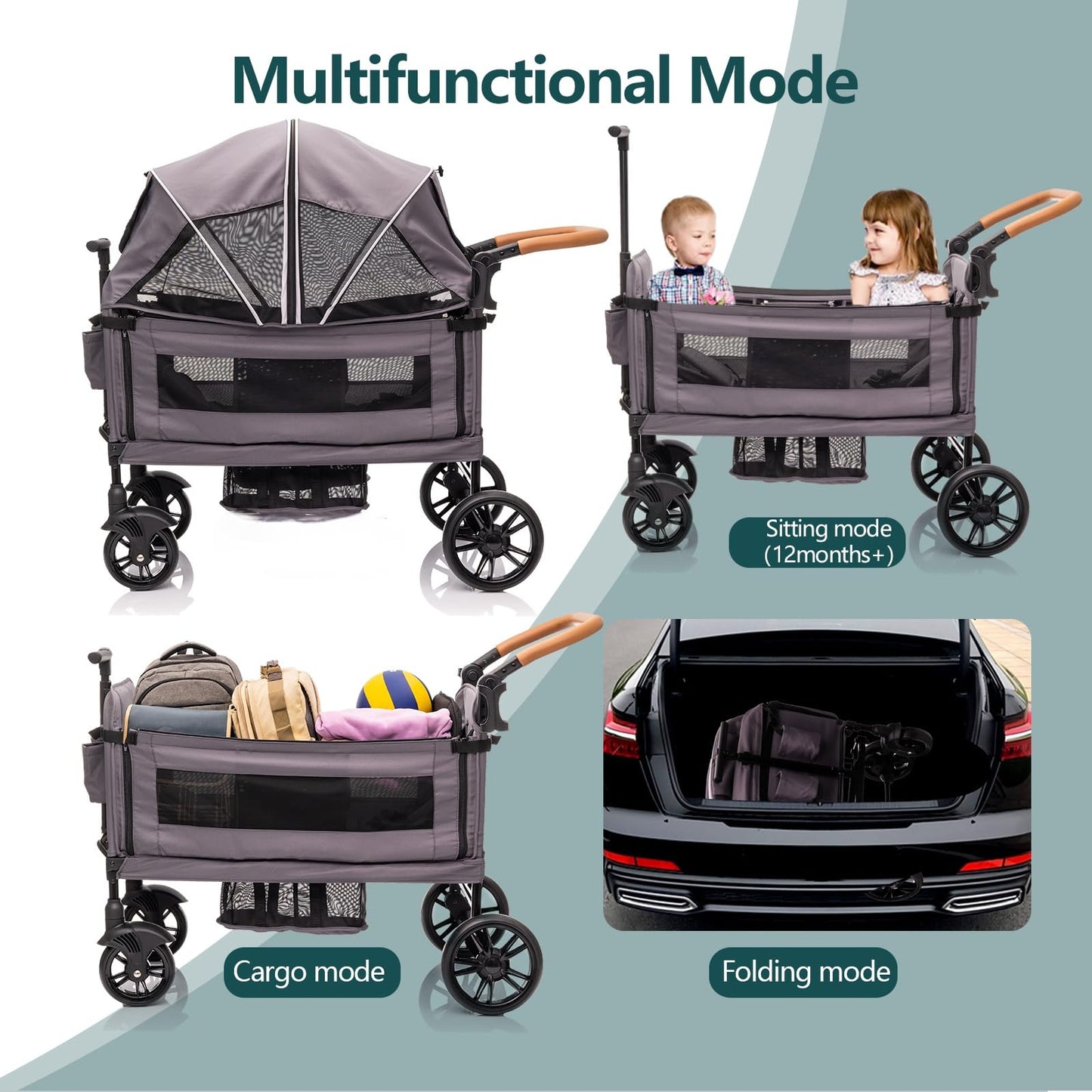 Wagon Stroller For Two All Terrain Travel