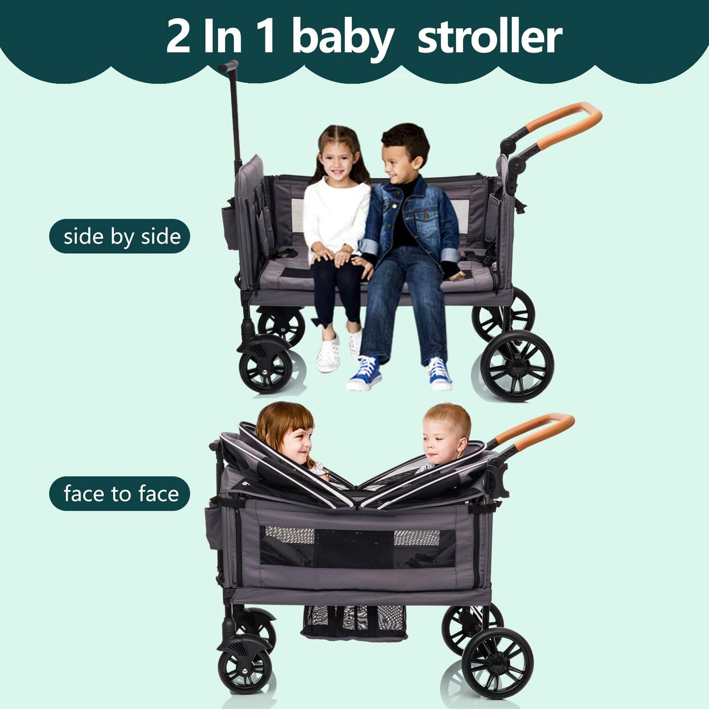 Wagon Stroller For Two All Terrain Travel