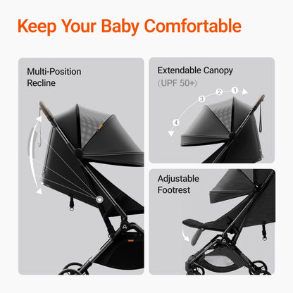Ultra Air Lightweight Baby Travel Stroller One Handed Fold