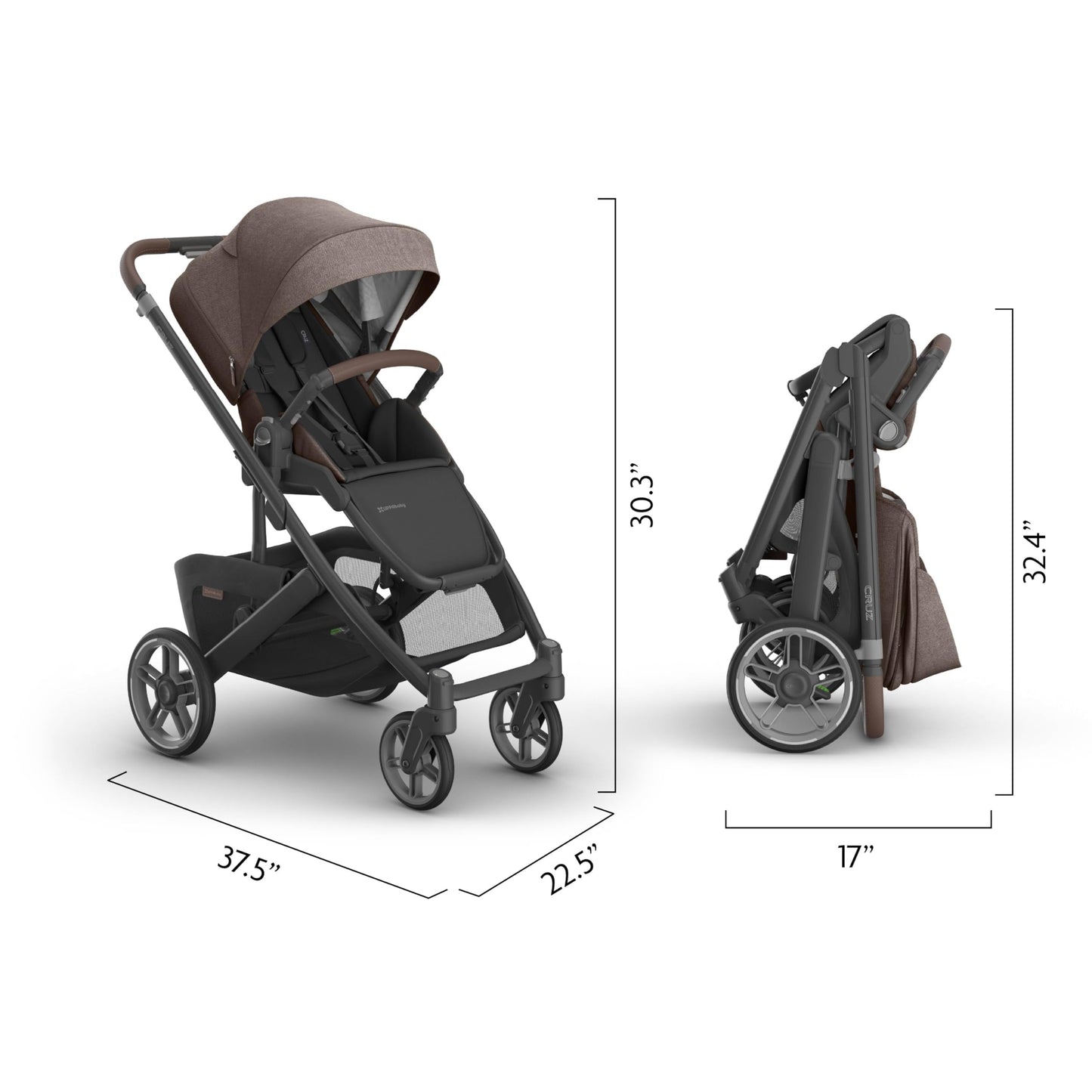 UPPAbaby Cruz V3 Stroller Car Seat Compatible Effortless Day To Day Maneuverability