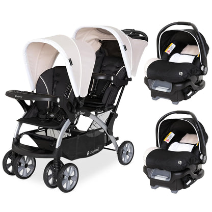 Baby Trend Double Stroller Car Seat Travel System Stormy