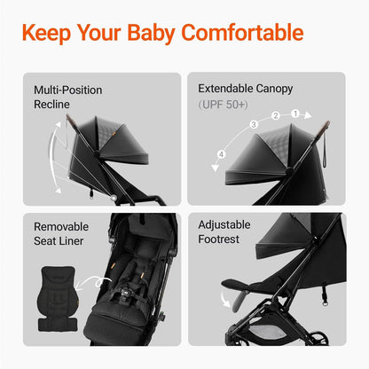 Ultra Air Lightweight Baby Travel Stroller One Handed Fold