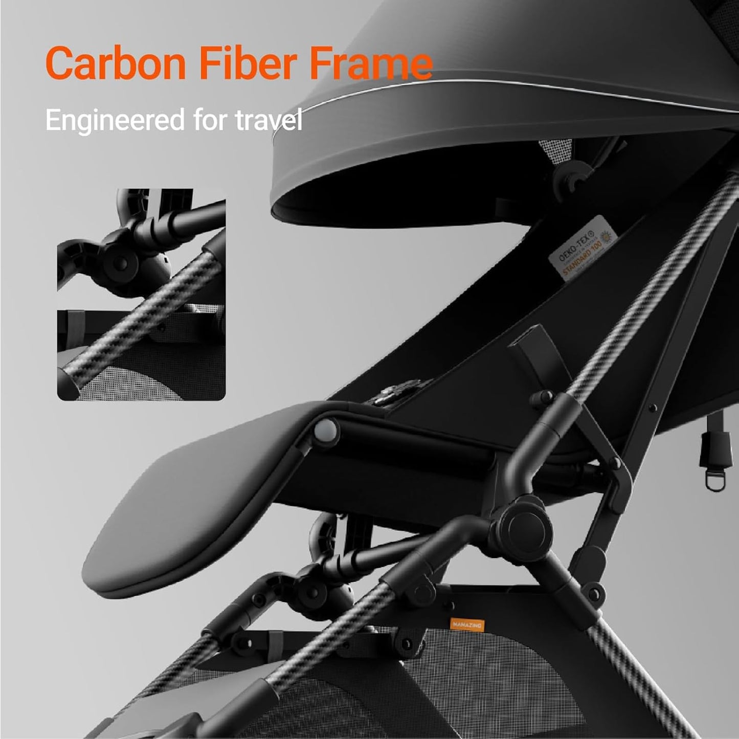 Ultra Air Lightweight Baby Travel Stroller One Handed Fold
