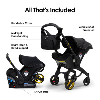 Doona Car Seat and Stroller Travel System All in One Easy Fold