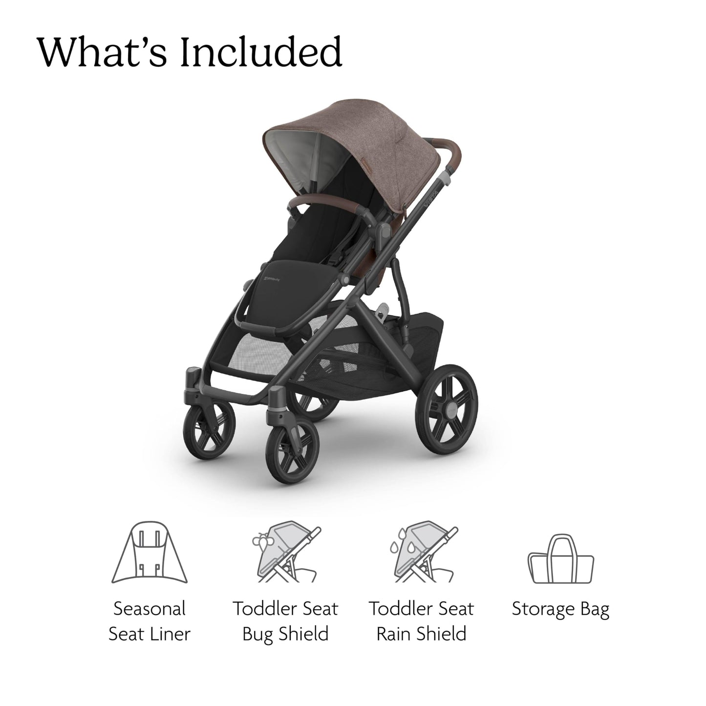 UPPAbaby Vista V3 Convertible Stroller Converts Single To Double