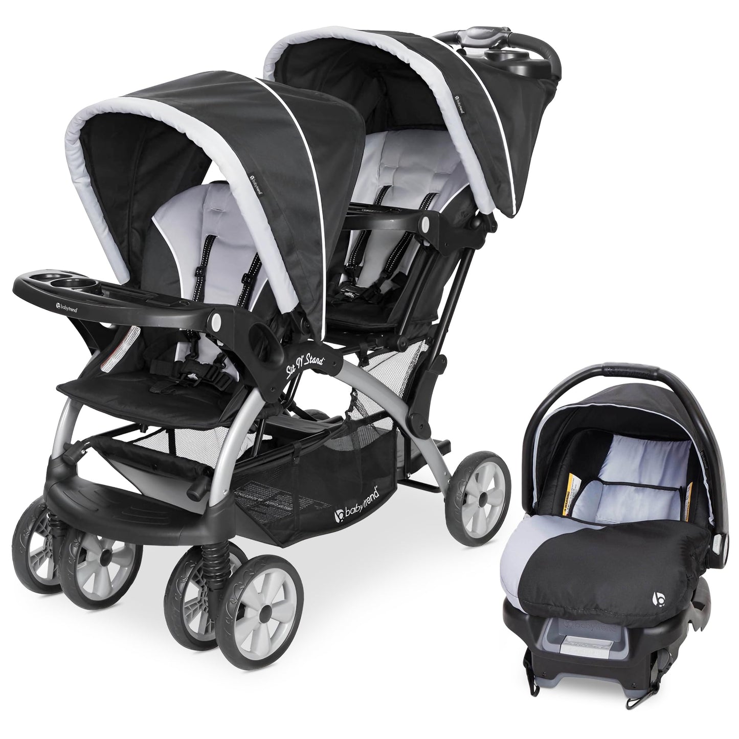 Baby Trend Double Stroller Car Seat Travel System Stormy
