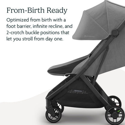 UPPAbaby Minu V3 Travel Stroller Lightweight One Hand Fold For Easy Overhead Travel