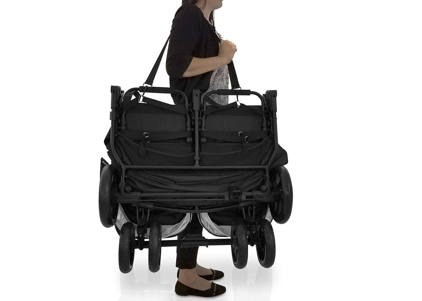Jeep Destination Ultralight Side By Side Double Stroller With Lightweight Frame And Smooth Ride
