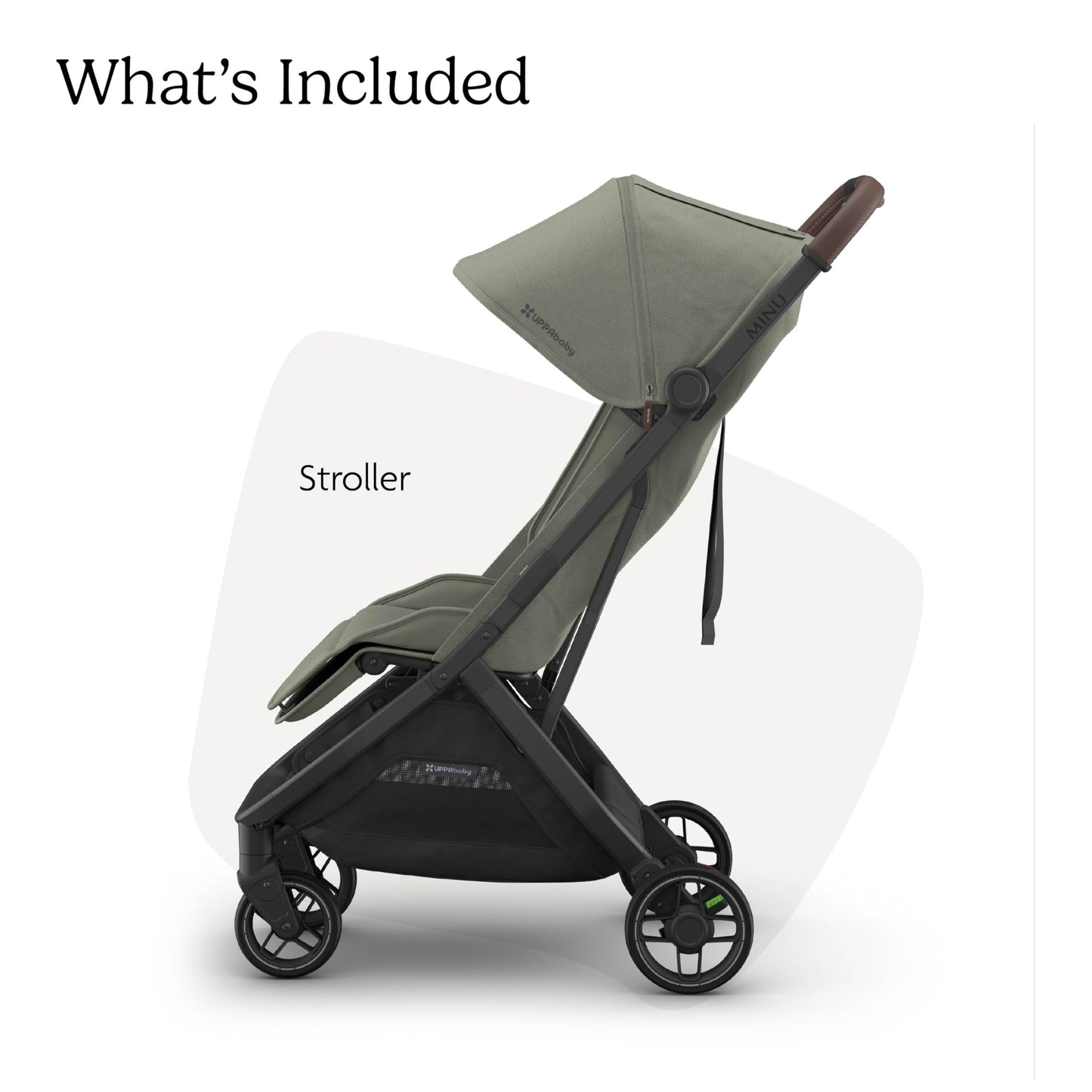 UPPAbaby Minu V3 Travel Stroller Lightweight One Hand Fold For Easy Overhead Travel