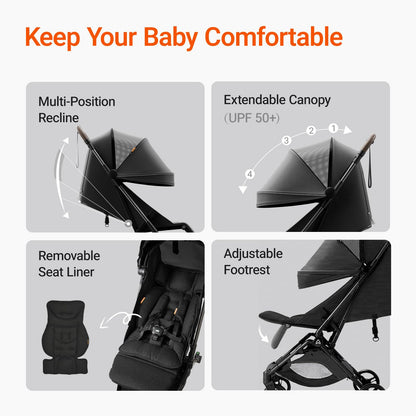 Ultra Air Lightweight Baby Travel Stroller One Handed Fold