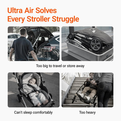 Ultra Air Lightweight Baby Travel Stroller One Handed Fold