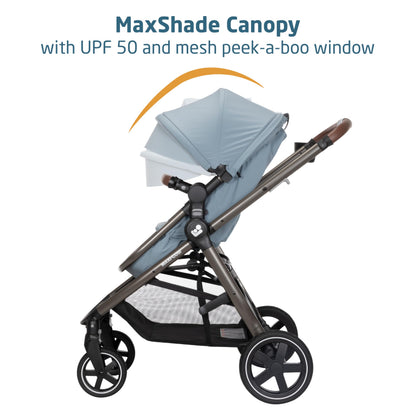 Maxi-Cosi Zelia Luxe 5 In 1 Modular Travel System With Mico Luxe Infant Car Seat