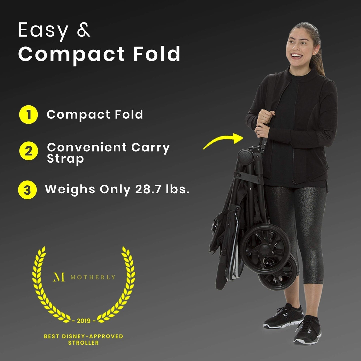 Jeep Destination Ultralight Side By Side Double Stroller With Lightweight Frame And Smooth Ride